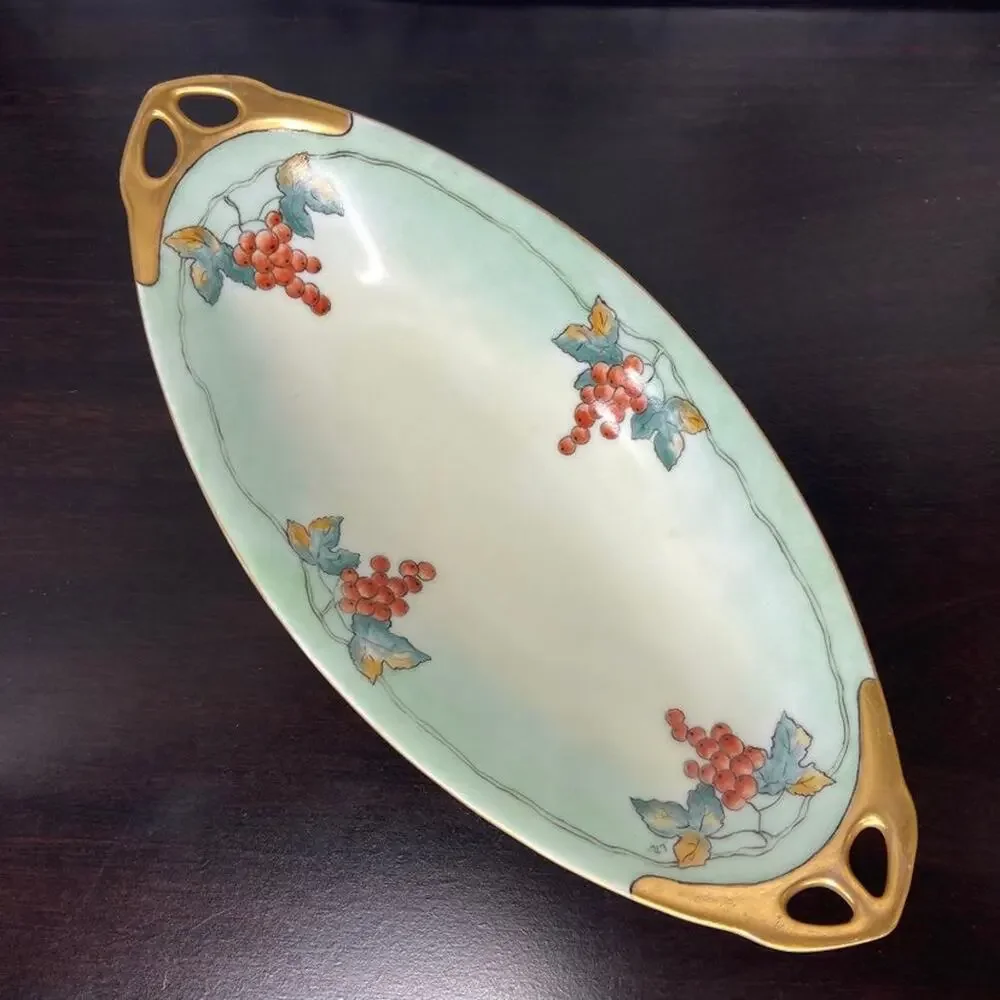 Vintage Bavarian Lusterware China Serving Dish